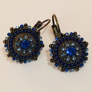 Vintage Lapis and Blue Stone Earrings 💙